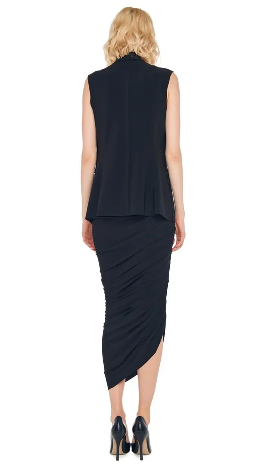 Norma Kamali Wardrobe DIANA GOWN With SLEEVELESS SINGLE BREASTED JACKET 8211 Clothing Norma Kamali Wardrobe DIANA GOWN With SLEEVELESS SINGLE BREASTED JACKET 8211 Clothing