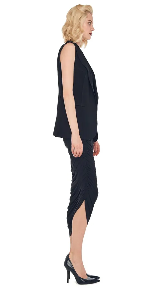 Norma Kamali Wardrobe DIANA GOWN With SLEEVELESS SINGLE BREASTED JACKET 8211 Clothing Norma Kamali Wardrobe DIANA GOWN With SLEEVELESS SINGLE BREASTED JACKET 8211 Clothing