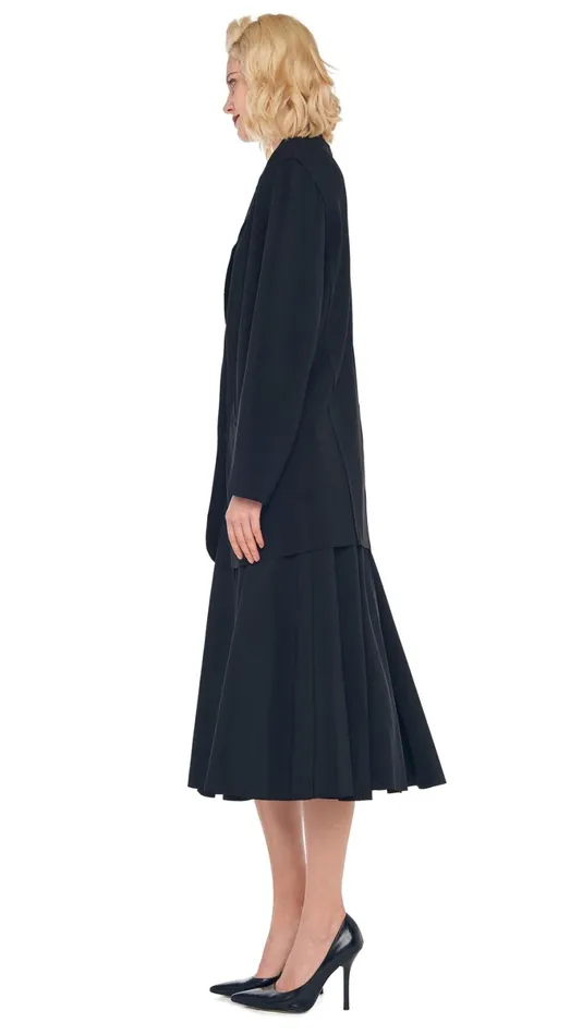 Norma Kamali Wardrobe GRACE SKIRT With OVERSIZED SINGLE BREASTED JACKET 8211 Clothing Norma Kamali Wardrobe GRACE SKIRT With OVERSIZED SINGLE BREASTED JACKET 8211 Clothing
