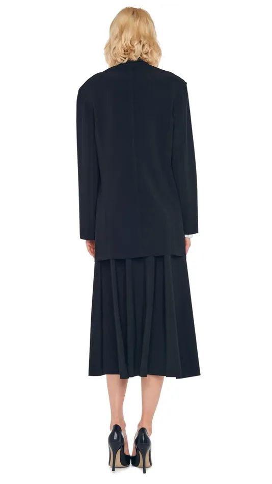 Norma Kamali Wardrobe GRACE SKIRT With OVERSIZED SINGLE BREASTED JACKET 8211 Clothing Norma Kamali Wardrobe GRACE SKIRT With OVERSIZED SINGLE BREASTED JACKET 8211 Clothing