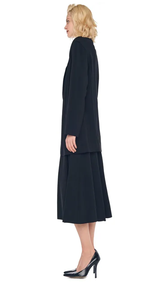 Norma Kamali Wardrobe GRACE SKIRT With OVERSIZED SINGLE BREASTED JACKET 8211 Clothing Norma Kamali Wardrobe GRACE SKIRT With OVERSIZED SINGLE BREASTED JACKET 8211 Clothing