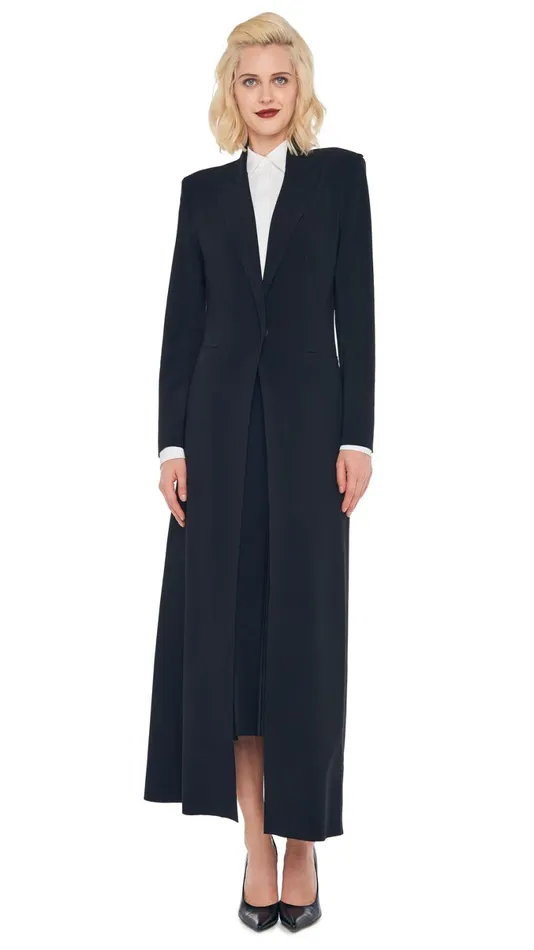 Norma Kamali Wardrobe GRACE SKIRT With SINGLE BREASTED COAT 8211 Clothing