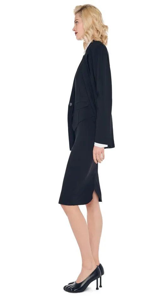 Norma Kamali Wardrobe STRAIGHT SKIRT With EASY FIT SINGLE BREASTED JACKET 8211 Clothing Norma Kamali Wardrobe STRAIGHT SKIRT With EASY FIT SINGLE BREASTED JACKET 8211 Clothing