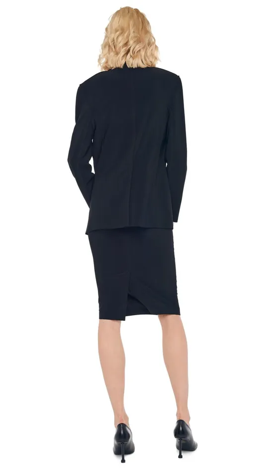 Norma Kamali Wardrobe STRAIGHT SKIRT With EASY FIT SINGLE BREASTED JACKET 8211 Clothing Norma Kamali Wardrobe STRAIGHT SKIRT With EASY FIT SINGLE BREASTED JACKET 8211 Clothing