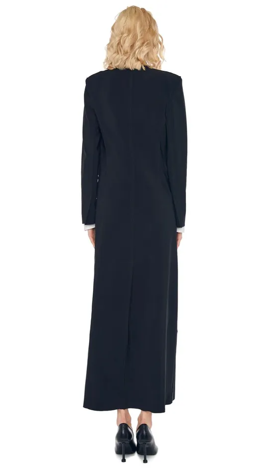 Norma Kamali Wardrobe STRAIGHT SKIRT With SINGLE BREASTED COAT 8211 Clothing Norma Kamali Wardrobe STRAIGHT SKIRT With SINGLE BREASTED COAT 8211 Clothing
