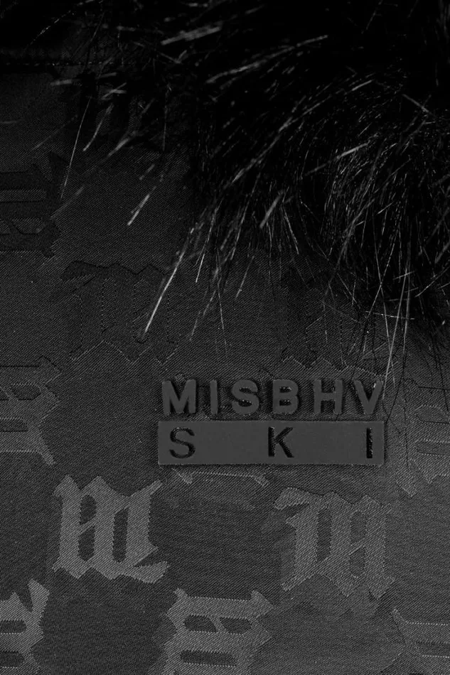 Nylon Monogram Ski Puffer Black Women MISBHV Outerwear