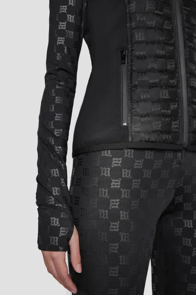 Nylon Monogram Vest Ski Black Women MISBHV Outerwear