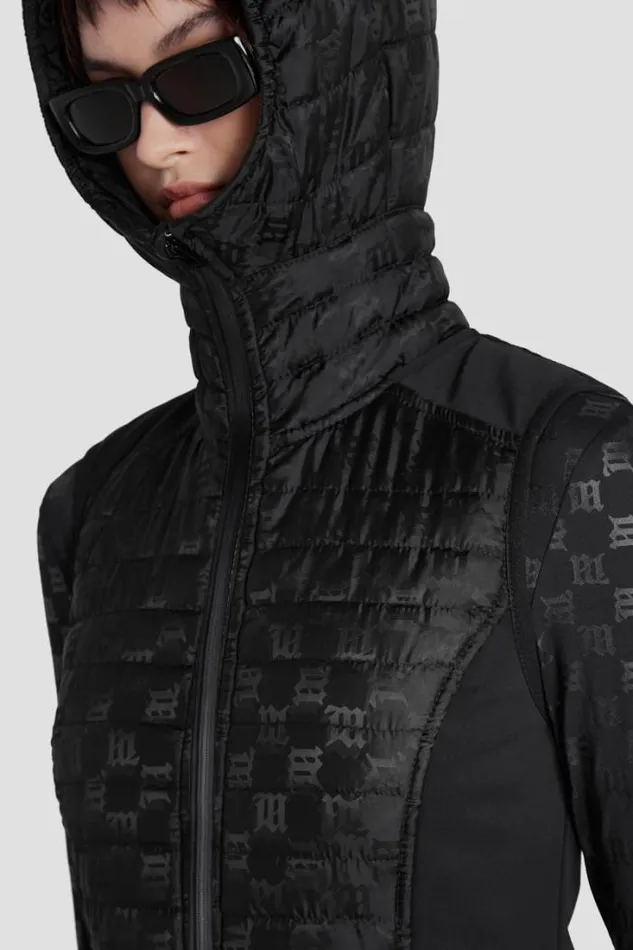Nylon Monogram Vest Ski Black Women MISBHV Outerwear