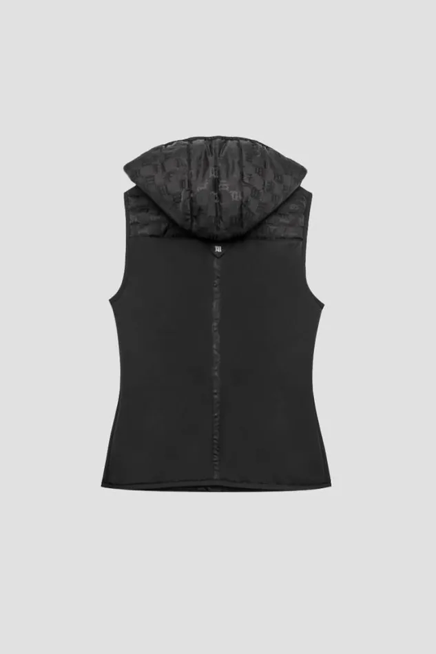 Nylon Monogram Vest Ski Black Women MISBHV Outerwear