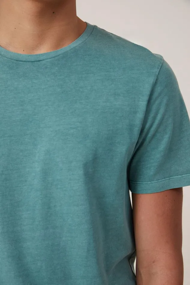 Organic Regular Fit Crew TShirt Faded Teal Men Cotton On Tees and Tanks Organic Regular Fit Crew TShirt Faded Teal Men Cotton On Tees and Tanks