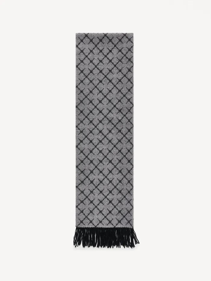 Ortega CashmereBlend Scarf Light Grey Melange Women By Malene Birger Scarves