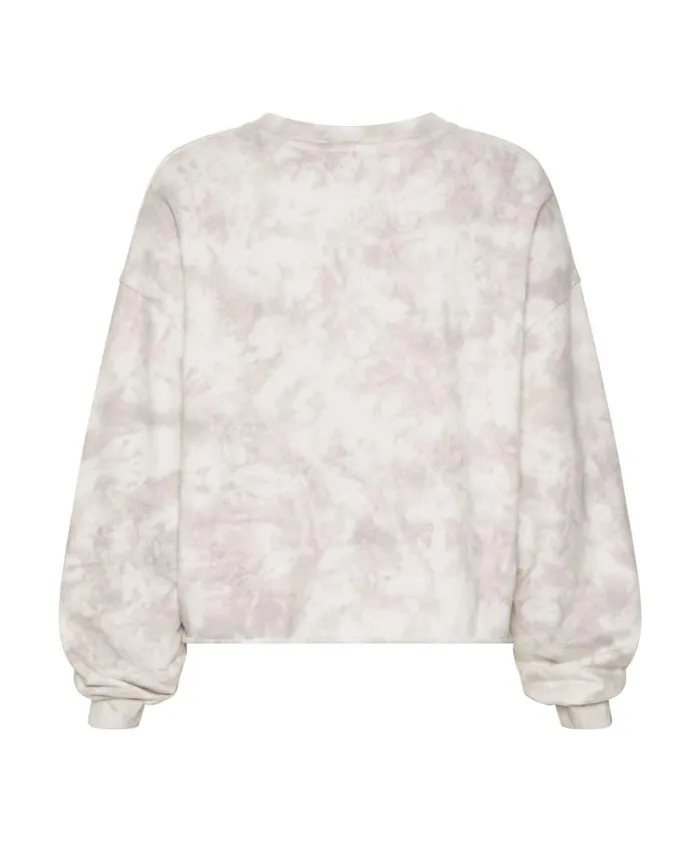 OTS COMMUTER CROP SWEATER WHITE Women One Teaspoon Hoodies And Sweats OTS COMMUTER CROP SWEATER WHITE Women One Teaspoon Hoodies And Sweats