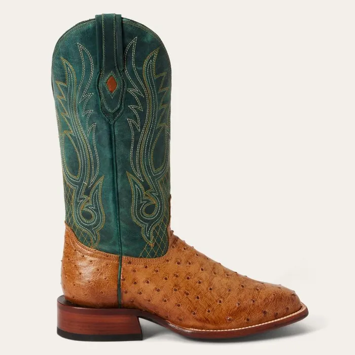 Ozzy Ostrich Boot Tan Men Stetson Western