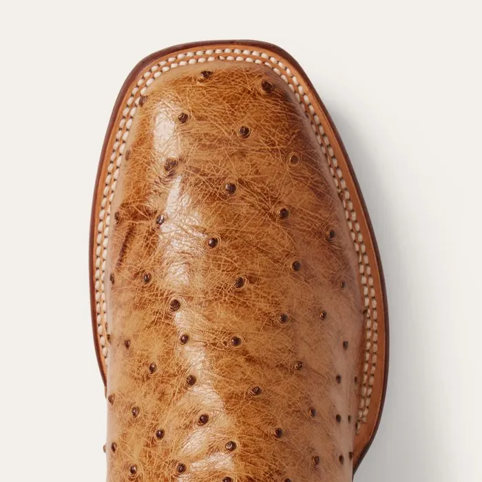 Ozzy Ostrich Boot Tan Men Stetson Western