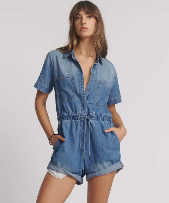 PACIFICA BILLIE JUMPSUIT Women One Teaspoon Denim Jumpsuits