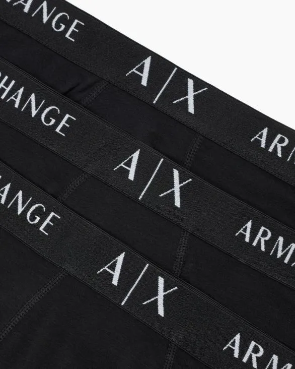 Pack Of 3 Stretch Cotton Boxers Black Men Armani Intimates And Loungewear Pack Of 3 Stretch Cotton Boxers Black Men Armani Intimates And Loungewear