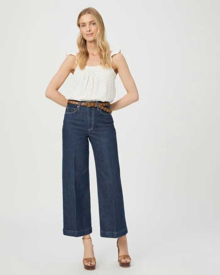 PAIGE Denim Women Harper Ankle Wide Leg Jean 8211 Casa
