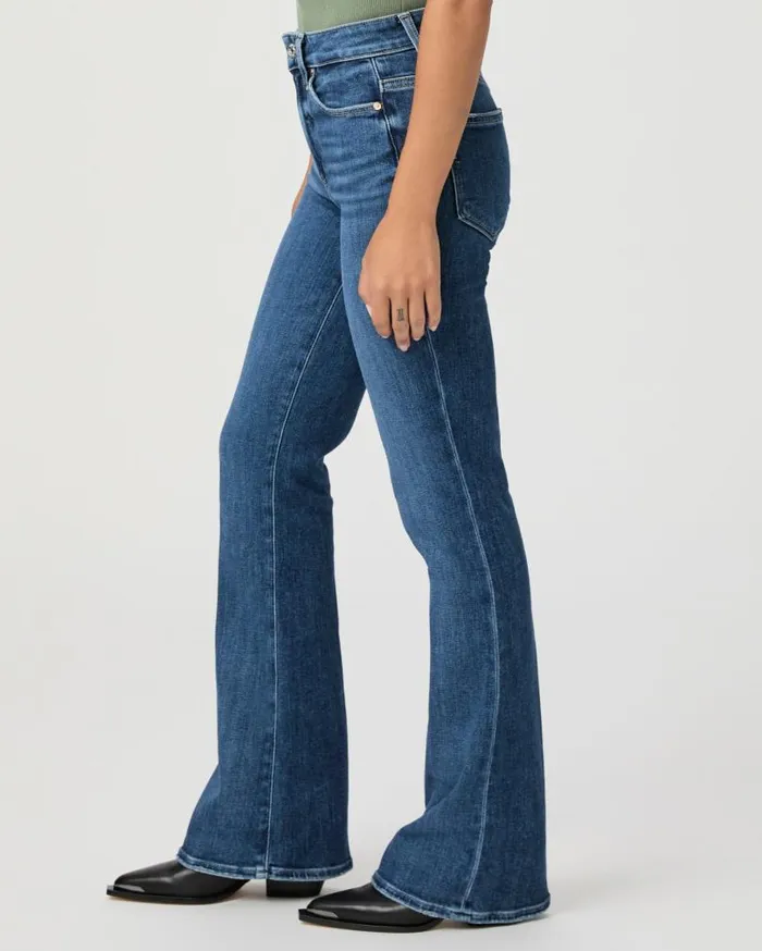 PAIGE Denim Women High Rise Laurel Canyon Petite Bootcut Jean 8211 A Capella