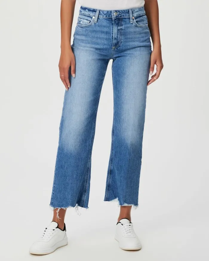 PAIGE Denim Women Leenah Ankle Wide Leg Jean 8211 Charming Distressed PAIGE Denim Women Leenah Ankle Wide Leg Jean 8211 Charming Distressed