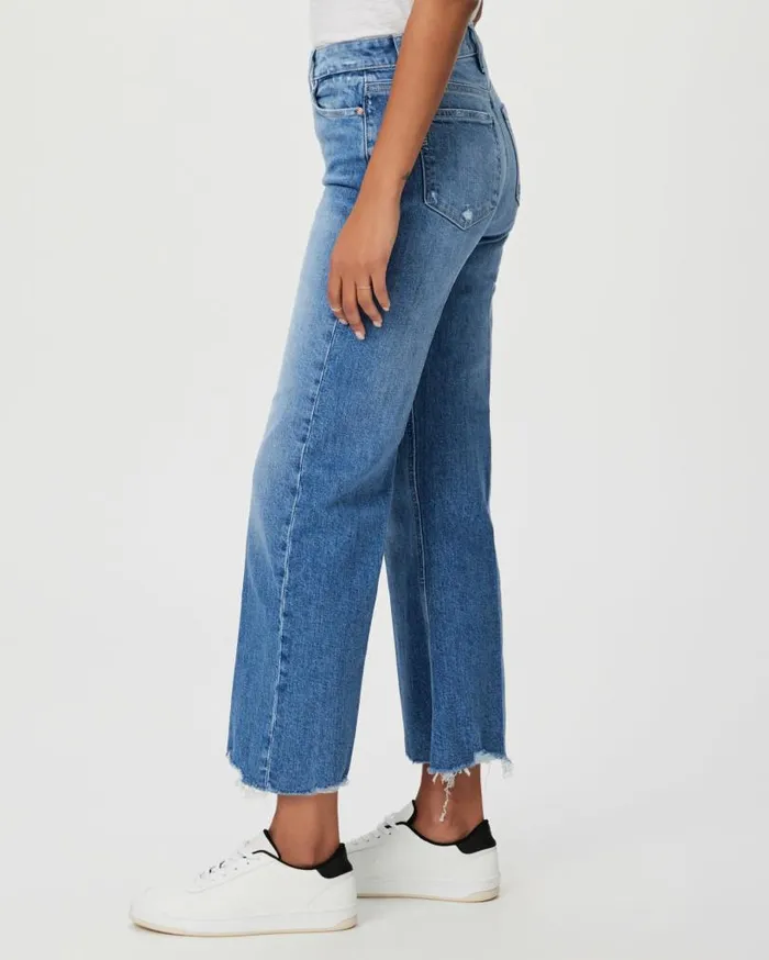 PAIGE Denim Women Leenah Ankle Wide Leg Jean 8211 Charming Distressed PAIGE Denim Women Leenah Ankle Wide Leg Jean 8211 Charming Distressed