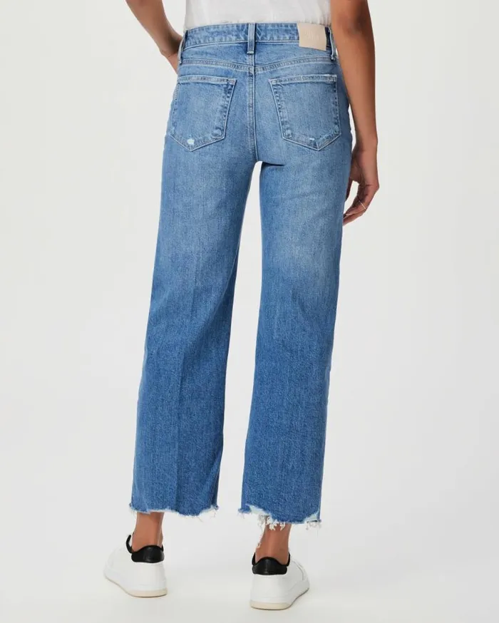 PAIGE Denim Women Leenah Ankle Wide Leg Jean 8211 Charming Distressed PAIGE Denim Women Leenah Ankle Wide Leg Jean 8211 Charming Distressed