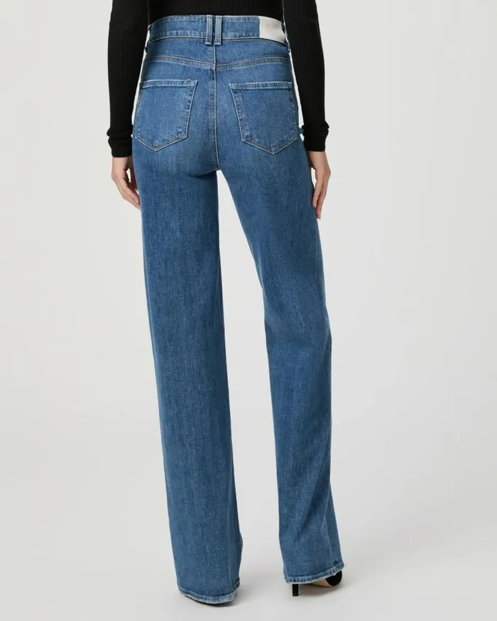 PAIGE Denim Women Sasha Wide Leg Jean 8211 Stefania Distressed