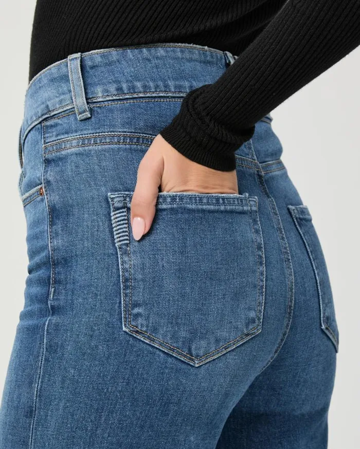 PAIGE Denim Women Sasha Wide Leg Jean 8211 Stefania Distressed