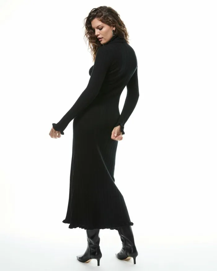 PAIGE Dresses Women 20th Anniversary Capsule Zephyr Dress 8211 Black Cashmere