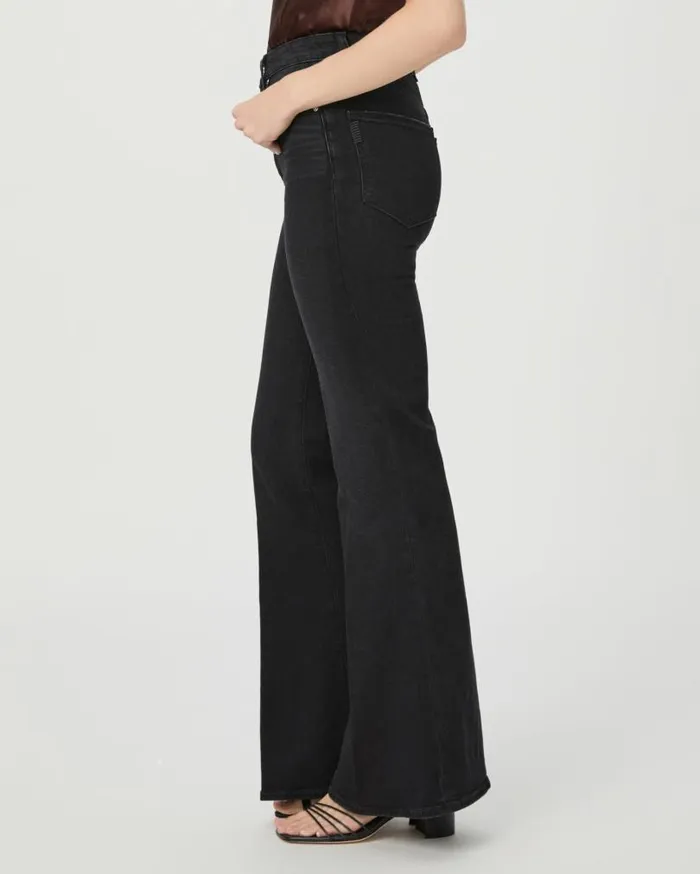 PAIGE Flare Women Charlie 32 Inch Flare Jean 8211 Midnight Raven PAIGE Flare Women Charlie 32 Inch Flare Jean 8211 Midnight Raven