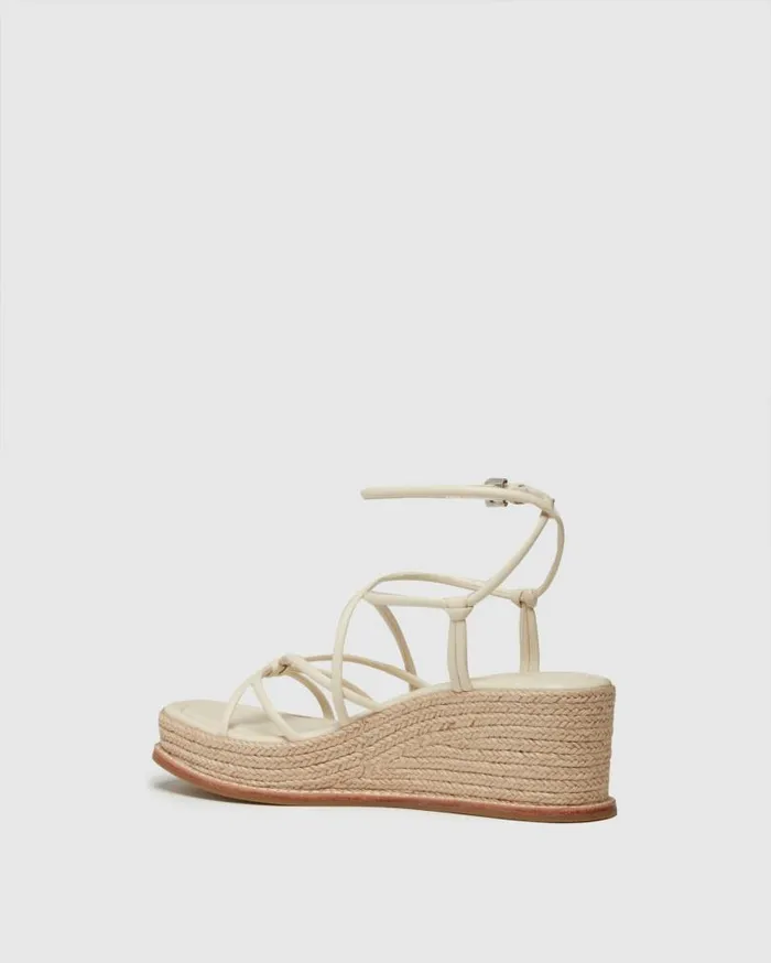 PAIGE Heels and Wedges Women Julia Wedge 8211 Bone Leather PAIGE Heels and Wedges Women Julia Wedge 8211 Bone Leather