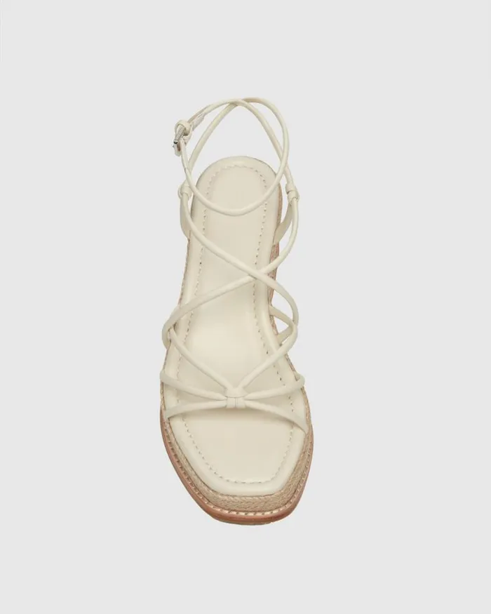PAIGE Heels and Wedges Women Julia Wedge 8211 Bone Leather PAIGE Heels and Wedges Women Julia Wedge 8211 Bone Leather