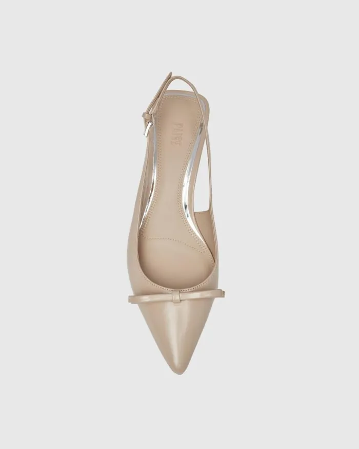 PAIGE Heels and Wedges Women Mylah Pump 8211 Light Tan Leather PAIGE Heels and Wedges Women Mylah Pump 8211 Light Tan Leather