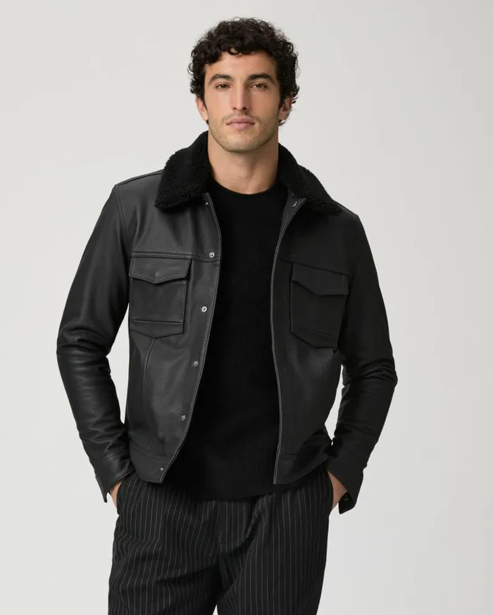 PAIGE Jackets and Coats Men Icon Capsule Pedro Jacket 8211 Black Leather