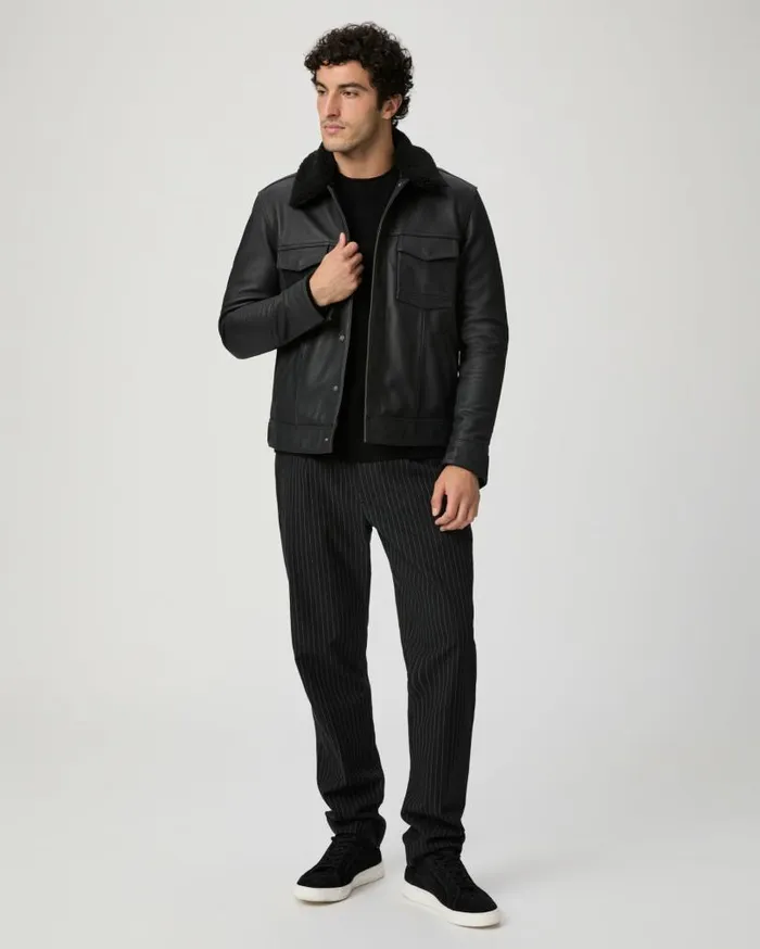 PAIGE Jackets and Coats Men Icon Capsule Pedro Jacket 8211 Black Leather