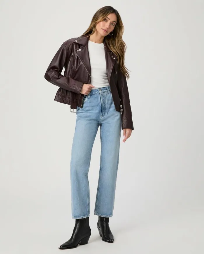 PAIGE Jackets and Coats Women Cento Jacket 8211 Dark Oxblood Leather PAIGE Jackets and Coats Women Cento Jacket 8211 Dark Oxblood Leather