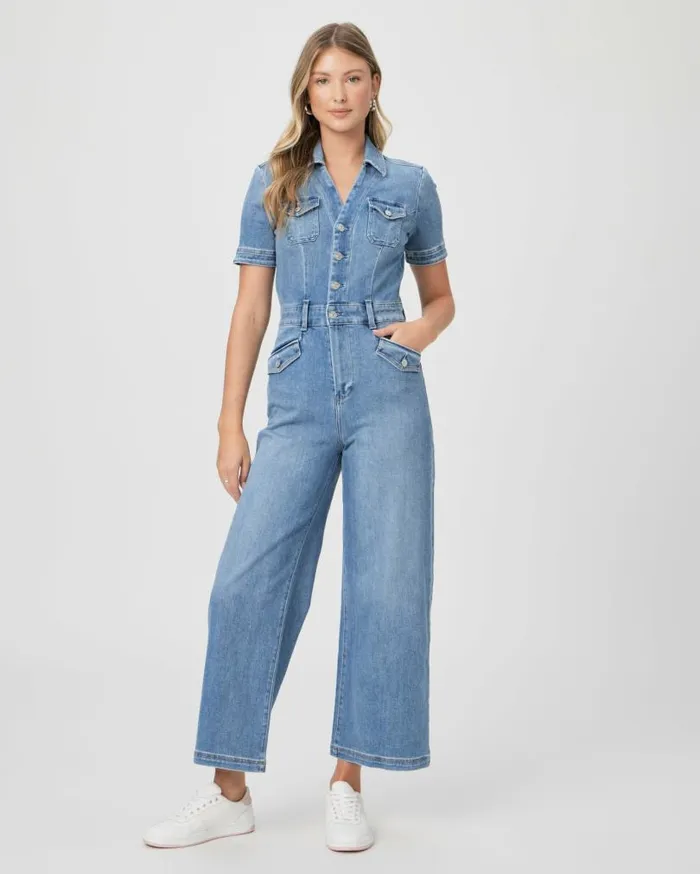 PAIGE Jumpsuits and Rompers Women Harper Ankle Jumpsuit 8211 Rock Show