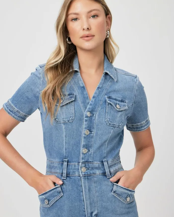 PAIGE Jumpsuits and Rompers Women Harper Ankle Jumpsuit 8211 Rock Show PAIGE Jumpsuits and Rompers Women Harper Ankle Jumpsuit 8211 Rock Show