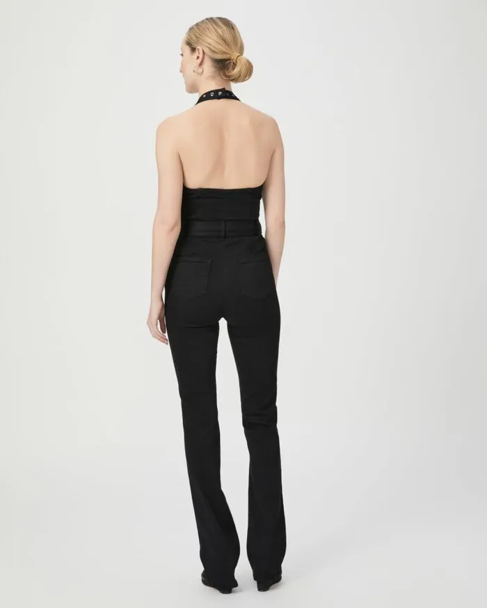 PAIGE Jumpsuits and Rompers Women Manhattan Halter Jumpsuit 8211 Black Shadow PAIGE Jumpsuits and Rompers Women Manhattan Halter Jumpsuit 8211 Black Shadow