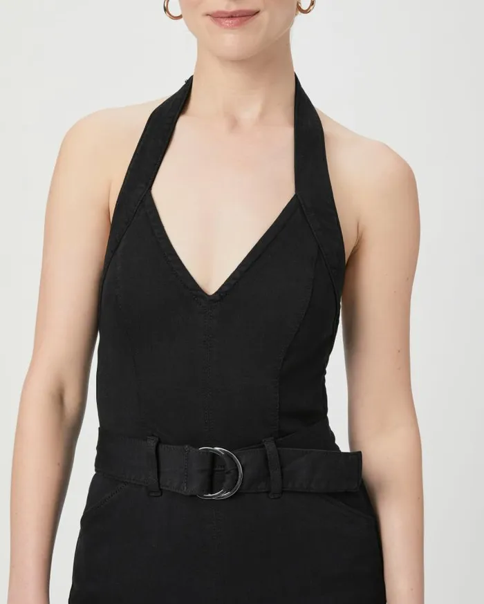 PAIGE Jumpsuits and Rompers Women Manhattan Halter Jumpsuit 8211 Black Shadow PAIGE Jumpsuits and Rompers Women Manhattan Halter Jumpsuit 8211 Black Shadow