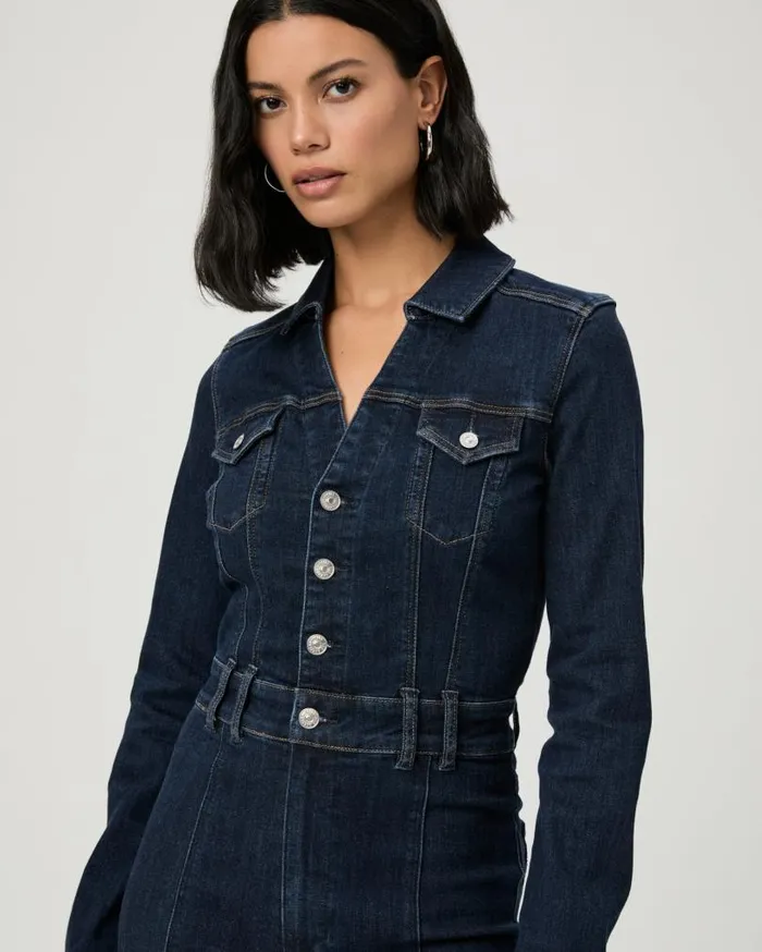 PAIGE Jumpsuits and Rompers Women Sasha Long Sleeve Jumpsuit 8211 Peregrine PAIGE Jumpsuits and Rompers Women Sasha Long Sleeve Jumpsuit 8211 Peregrine