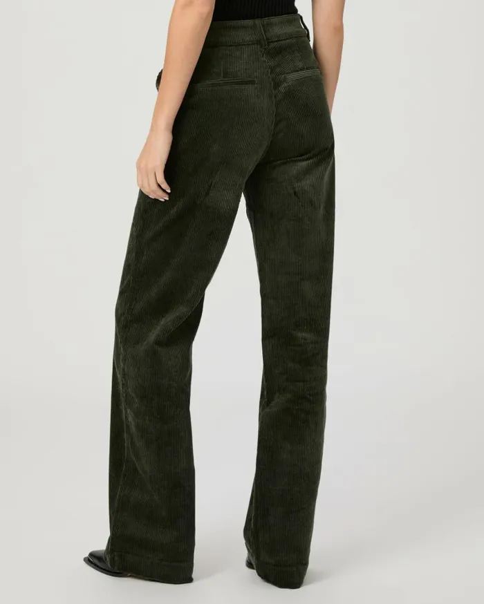 PAIGE Pants Women Danielle Trouser 8211 Dark Fern Green Corduroy PAIGE Pants Women Danielle Trouser 8211 Dark Fern Green Corduroy