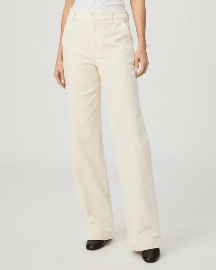 PAIGE Pants Women Danielle Trouser 8211 Ivory Corduroy PAIGE Pants Women Danielle Trouser 8211 Ivory Corduroy
