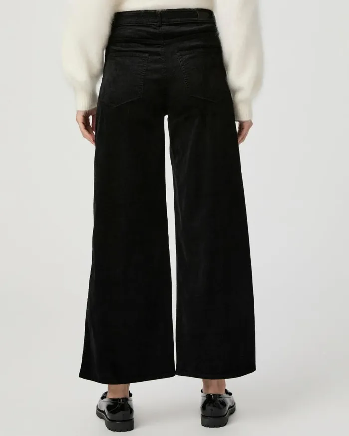 PAIGE Pants Women Harper Ankle Wide Leg Pant 8211 Black Velvet Corduroy PAIGE Pants Women Harper Ankle Wide Leg Pant 8211 Black Velvet Corduroy