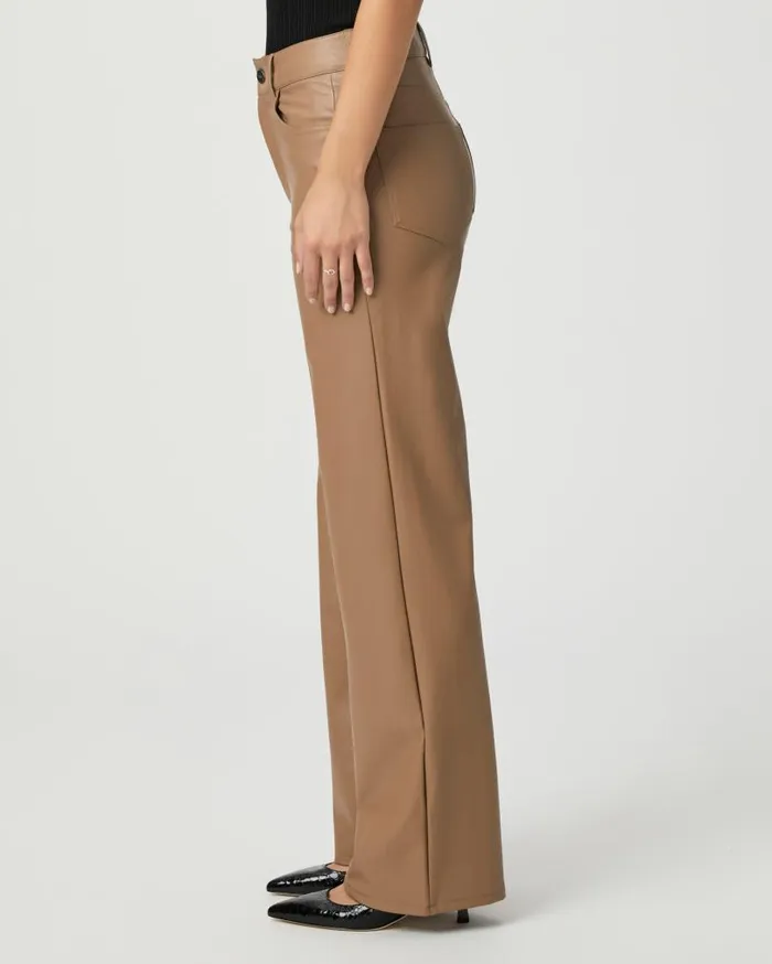 PAIGE Pants Women Sasha 32 Inch Wide Leg Pant 8211 Burnt Sugar Faux Leather PAIGE Pants Women Sasha 32 Inch Wide Leg Pant 8211 Burnt Sugar Faux Leather