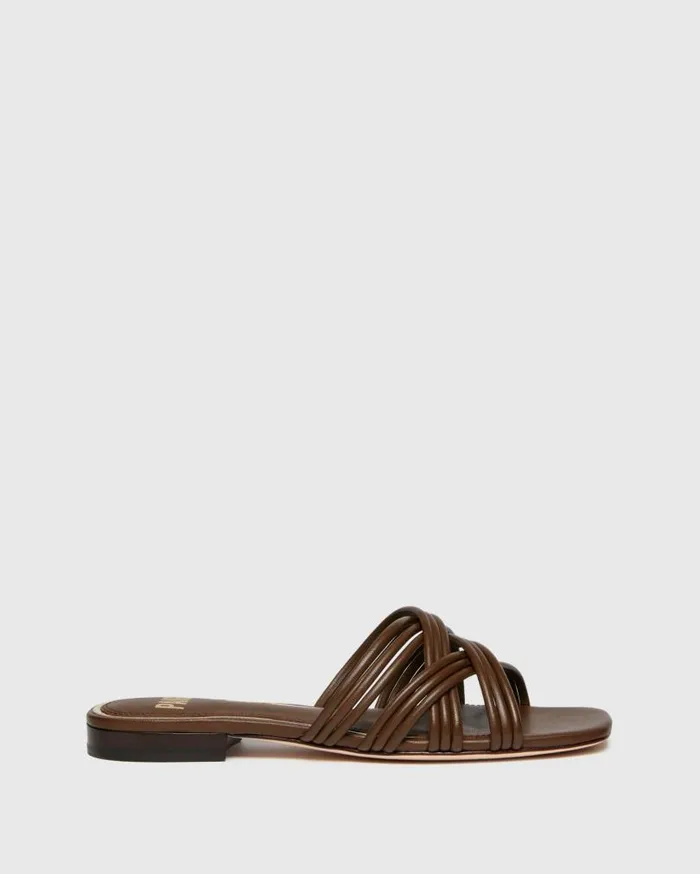 PAIGE Sandals Women Dina Sandal 8211 Chocolate Leather
