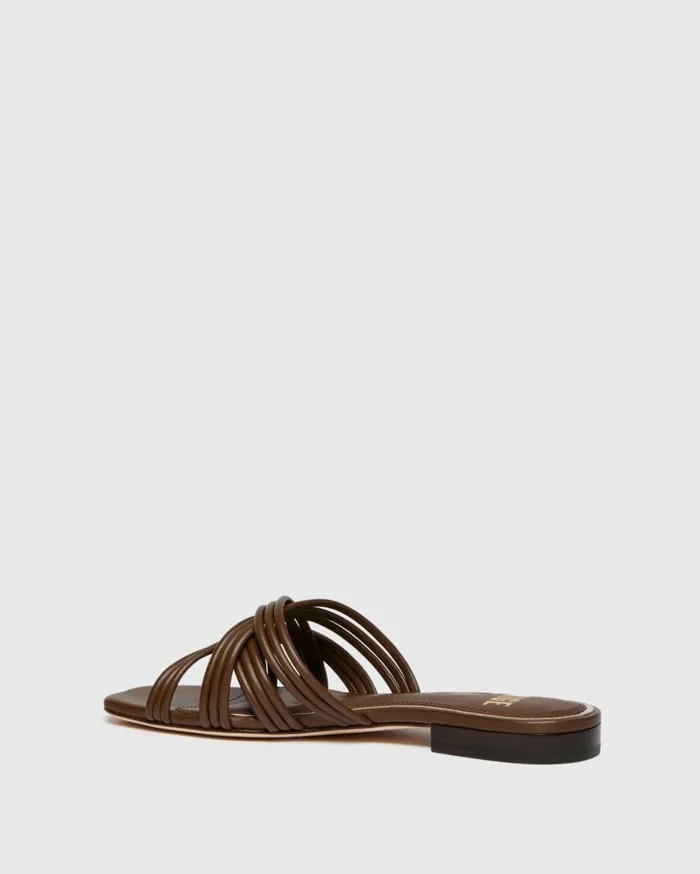 PAIGE Sandals Women Dina Sandal 8211 Chocolate Leather PAIGE Sandals Women Dina Sandal 8211 Chocolate Leather