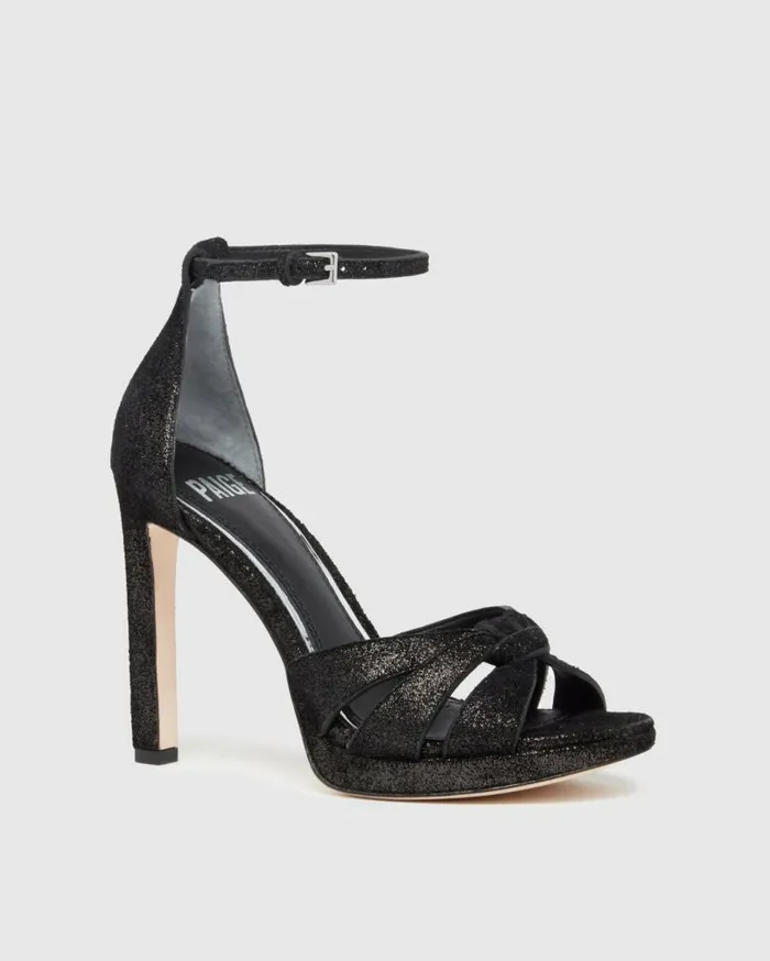 PAIGE Sandals Women Val Platform Sandal 8211 Black Leather PAIGE Sandals Women Val Platform Sandal 8211 Black Leather