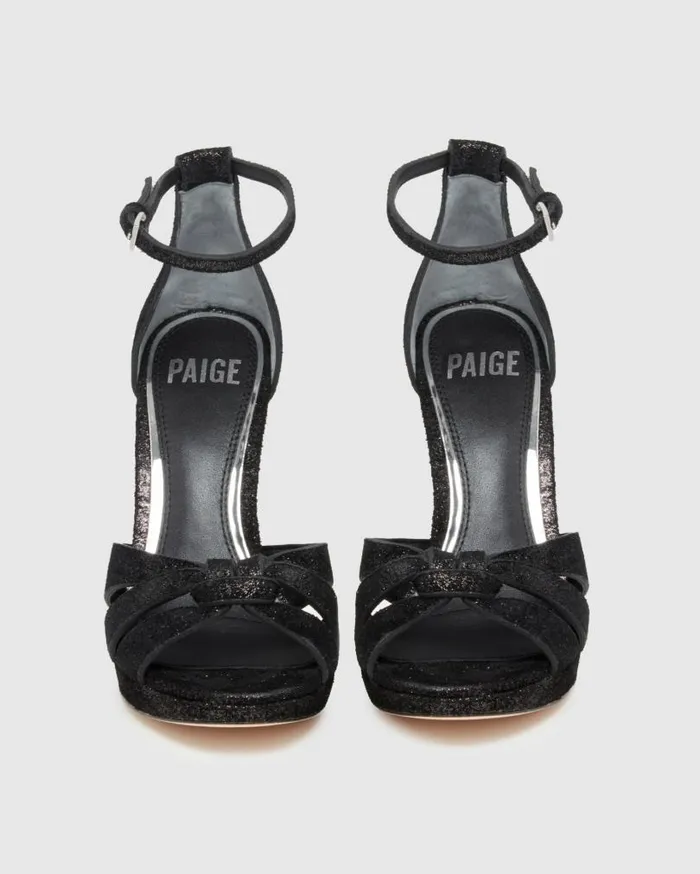 PAIGE Sandals Women Val Platform Sandal 8211 Black Leather PAIGE Sandals Women Val Platform Sandal 8211 Black Leather