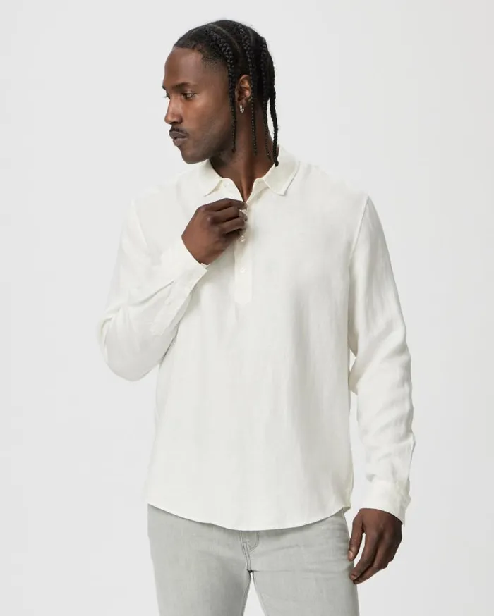 PAIGE Shirts Men Arney Popover 8211 Vintage Warm Moonlight