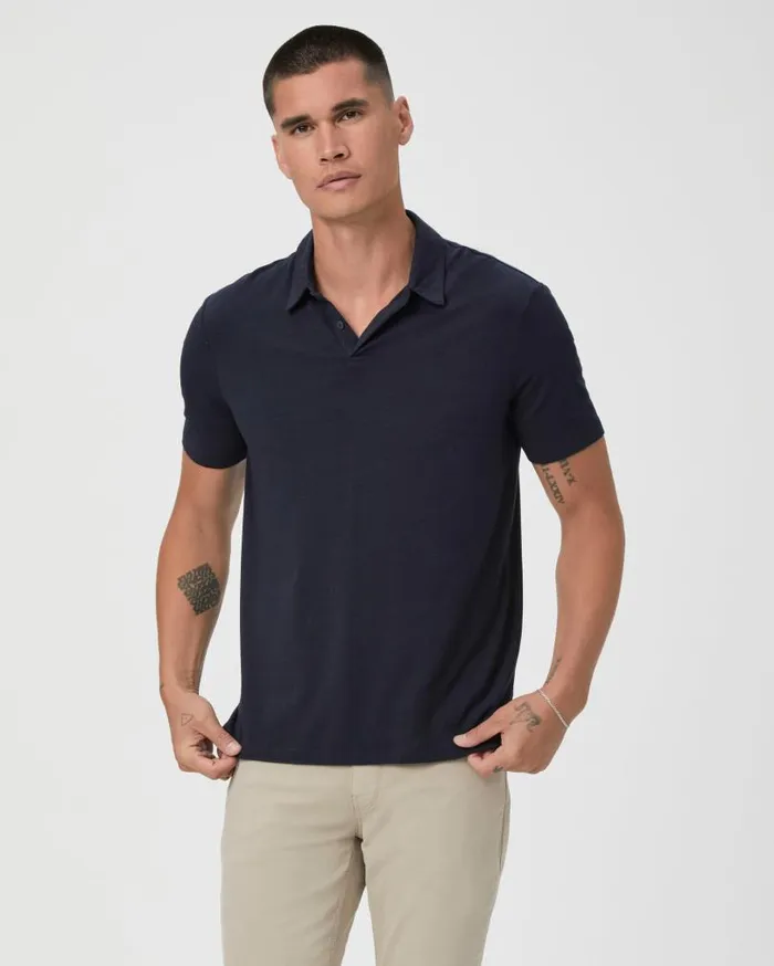 PAIGE Shirts Men Burke Polo Shirt 8211 Deep Anchor